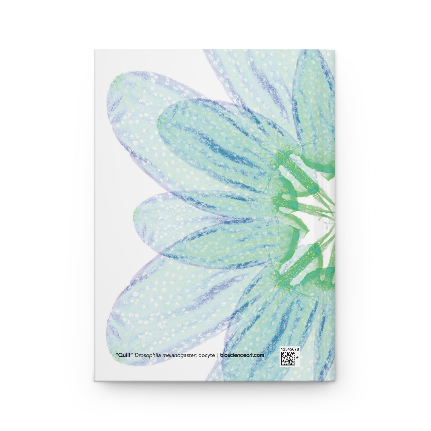 Biology Art "Quill" Floral Notebook
