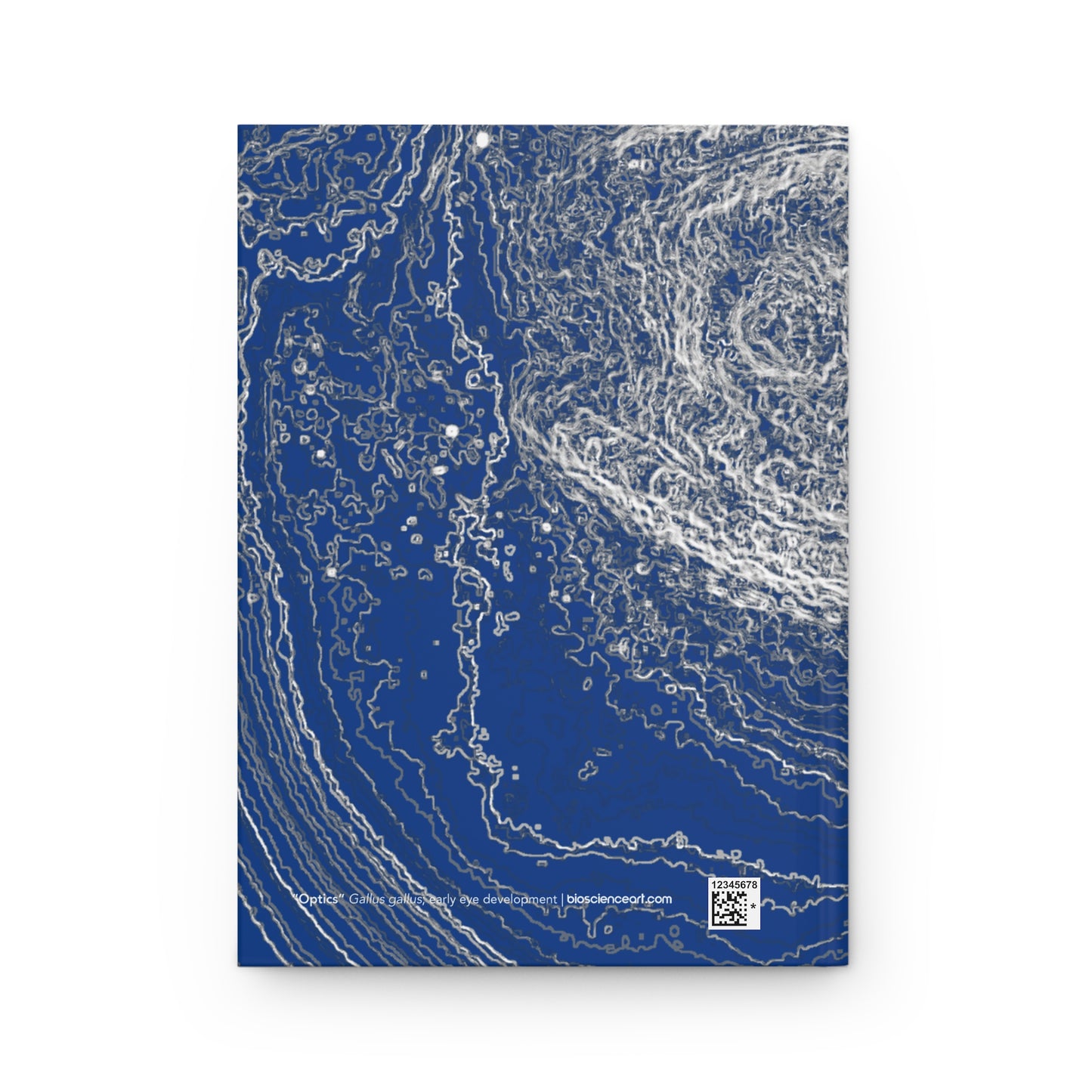 Biology Art "Optics" Navy Blue Notebook