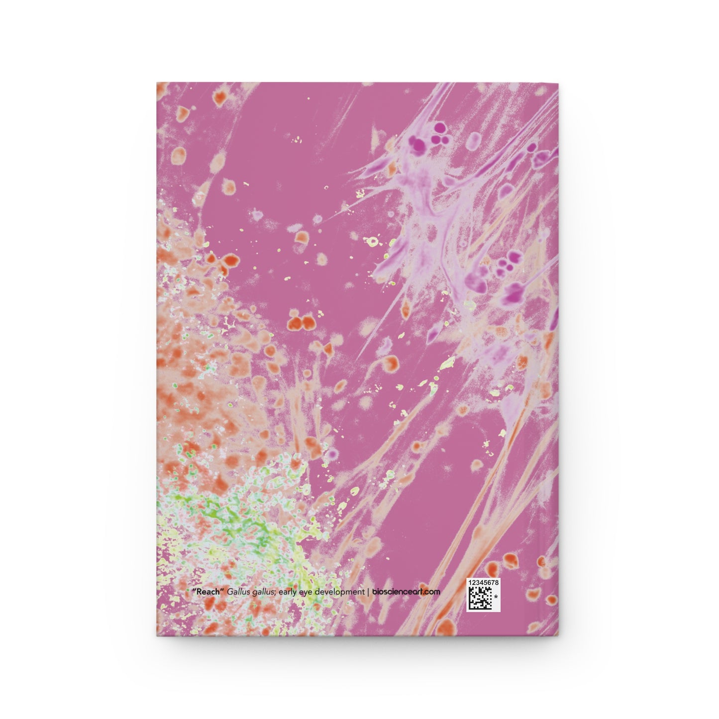 Biology Art "Optics" Pink & Multicolor Notebook