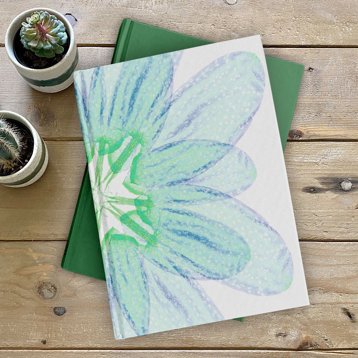 Biology Art "Quill" Floral Notebook