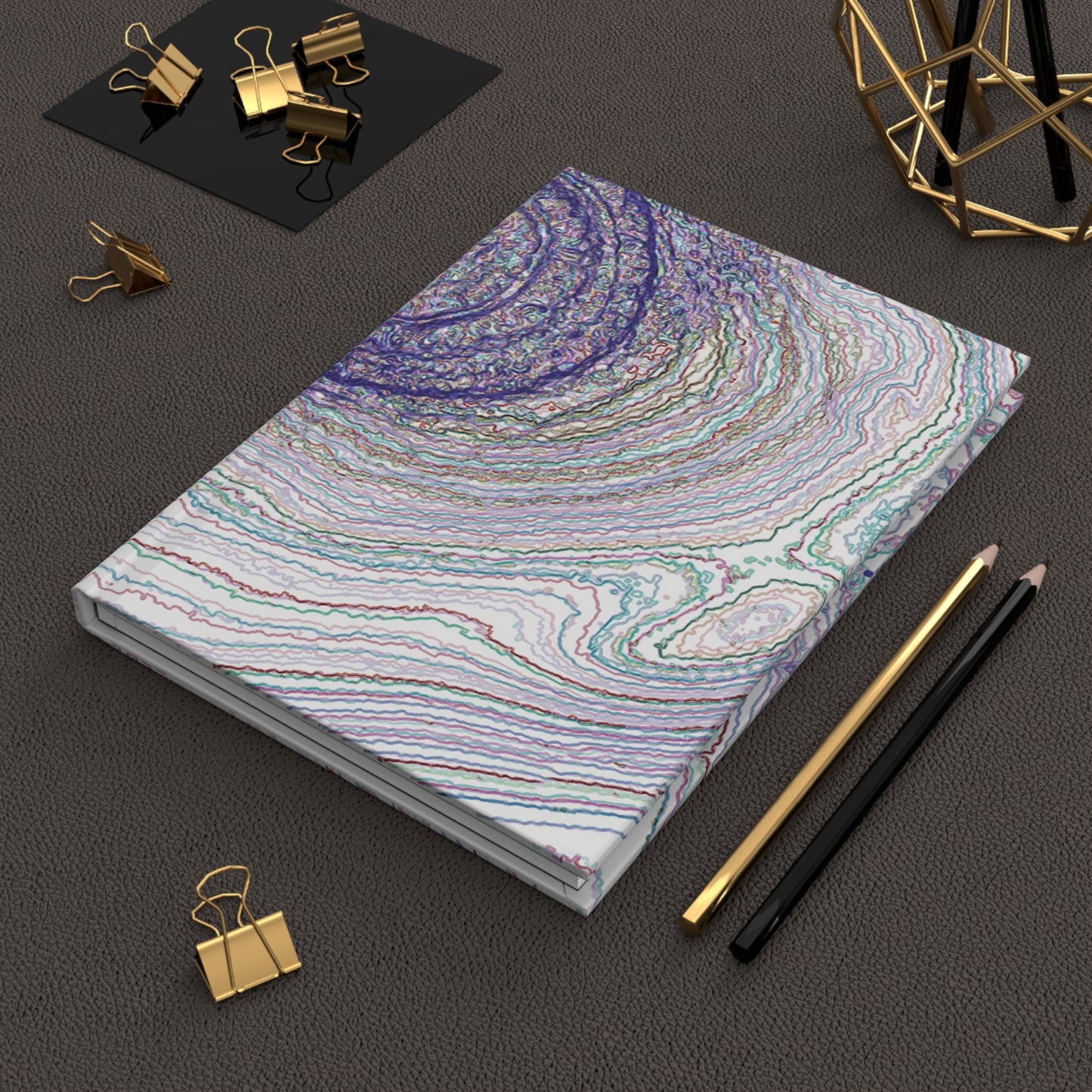 Biology Art "Optics" Purple Notebook