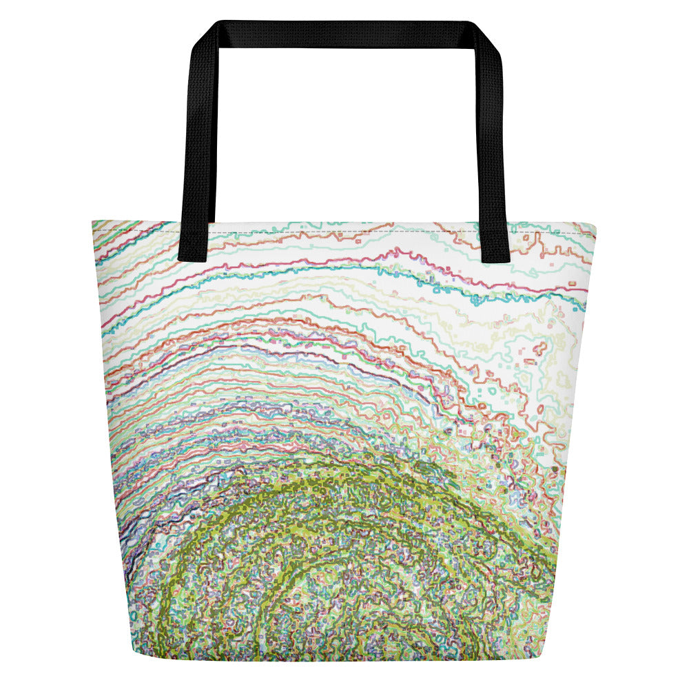 Green Fishes Tote Bag by Lv - Pixels