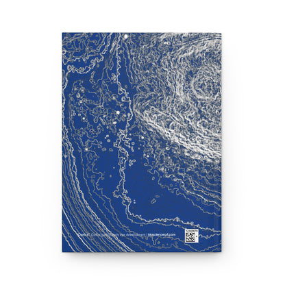 Biology Art "Optics" Navy Blue Notebook