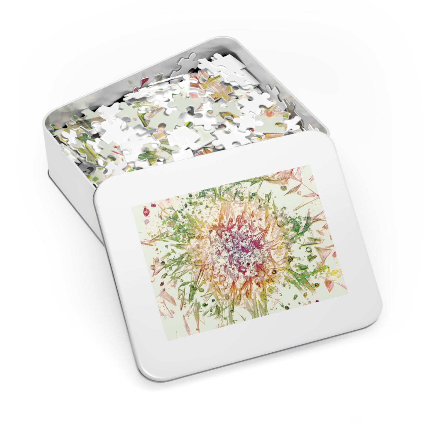 Biology Art "Migration" Ivory Jigsaw Puzzle with Tin