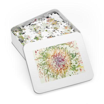 Biology Art "Migration" Ivory Jigsaw Puzzle with Tin