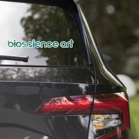 biology sticker on a car