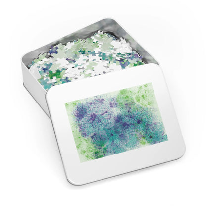 Biology Art "Zebrafish Eye" Jigsaw Puzzle in Tin