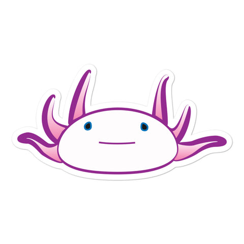 Axolotl Sticker - Magenta-BioScience Art