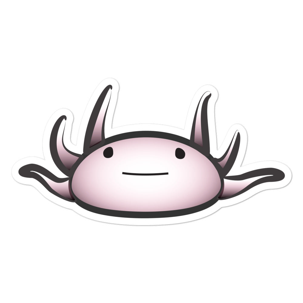 Axolotl Sticker - Pink/Black-BioScience Art