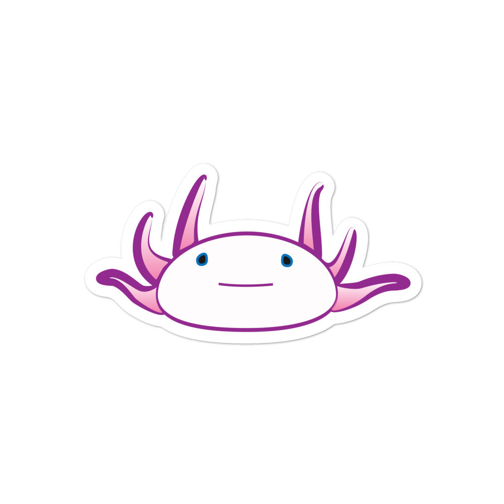 Axolotl Sticker - Magenta-BioScience Art