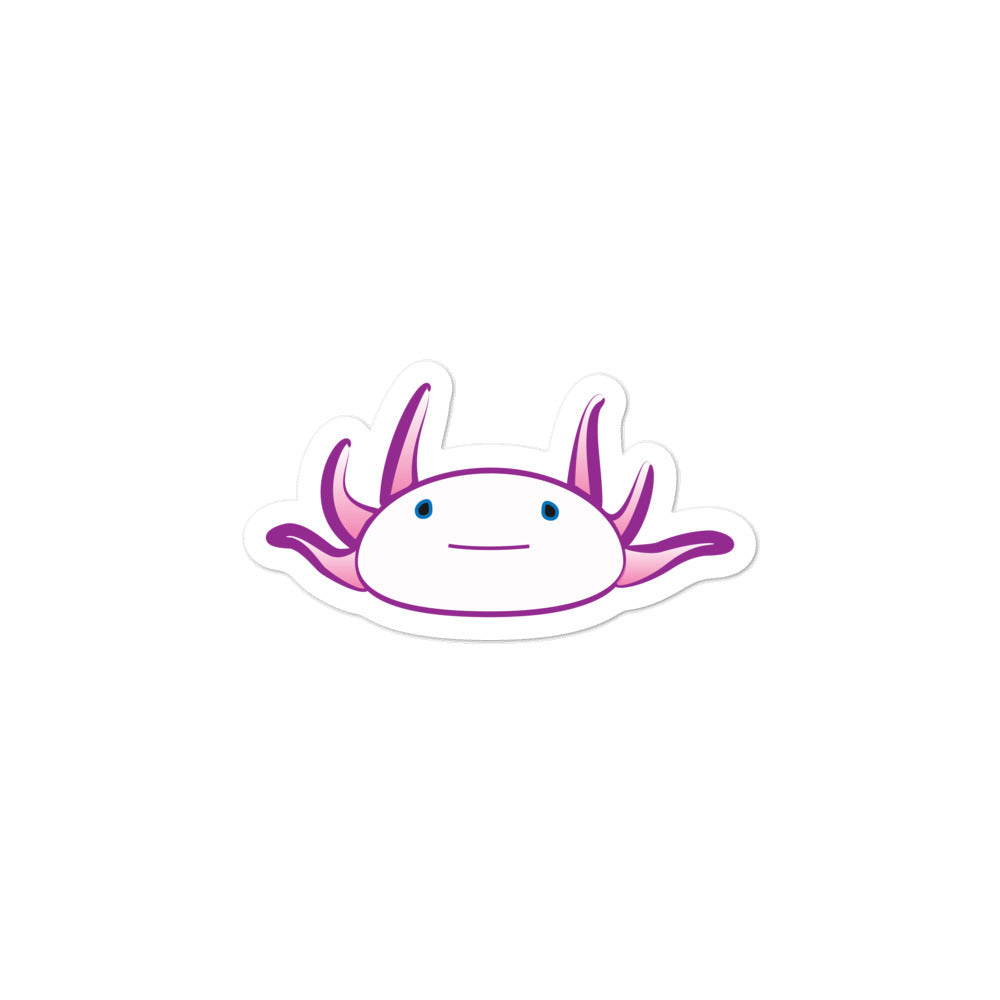 Axolotl Sticker - Magenta-BioScience Art
